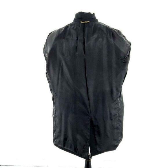 Hart Schaffner Marx Gold Trumpeter Nordstrom Wool 2 Gold Button Blazer 42L Black - Picture 11 of 11